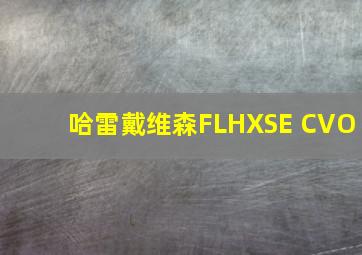 哈雷戴维森FLHXSE CVO